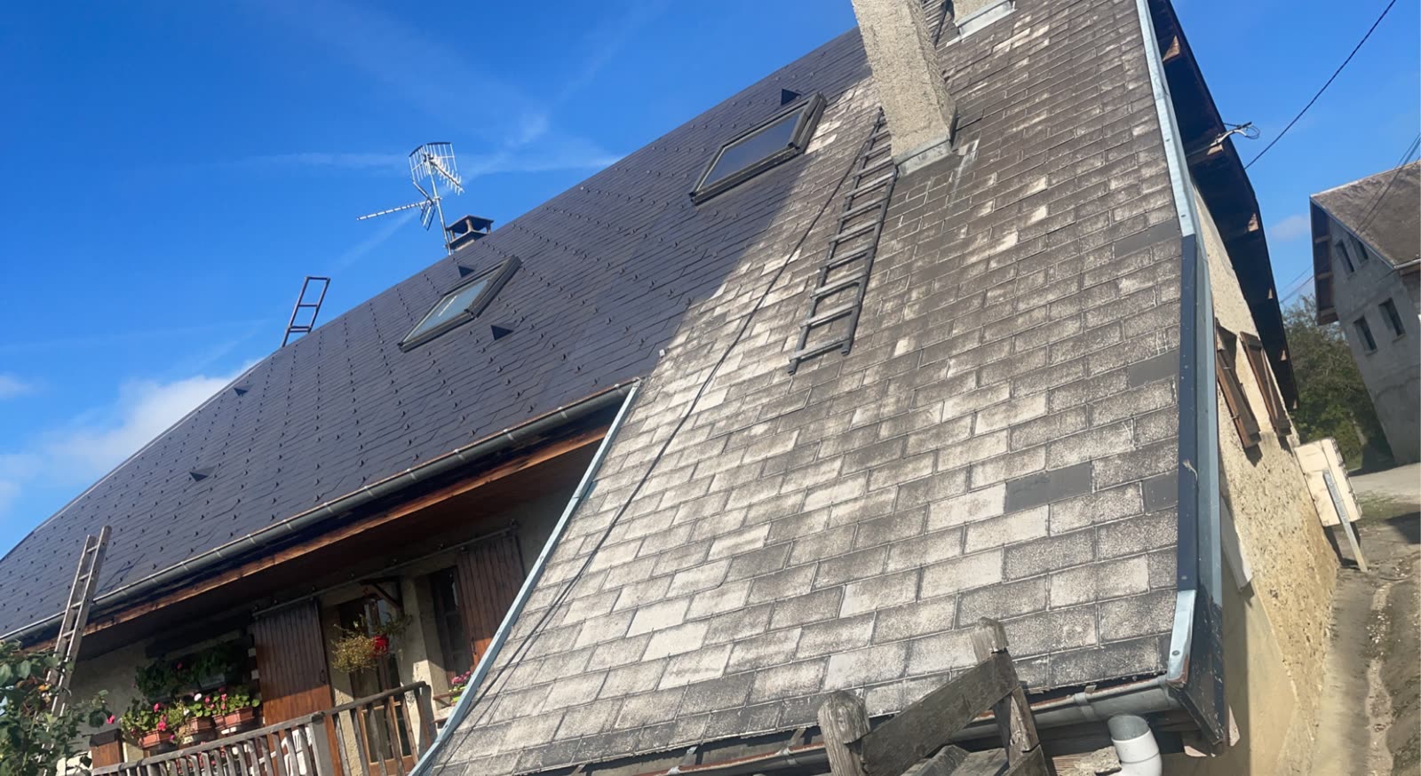 Chantier de couverture en cours — MB Toiture
